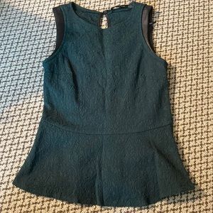 Zara Size Medium Peplum Tank Top